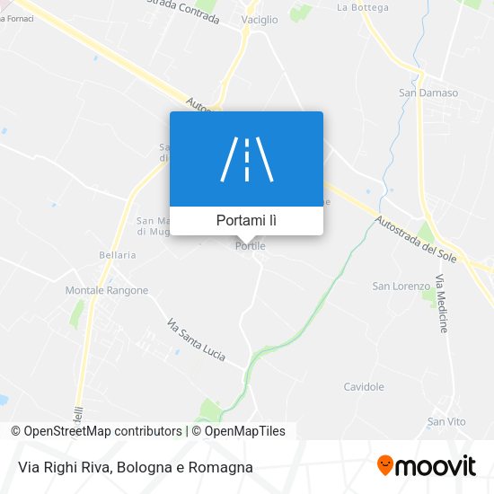 Mappa Via Righi Riva