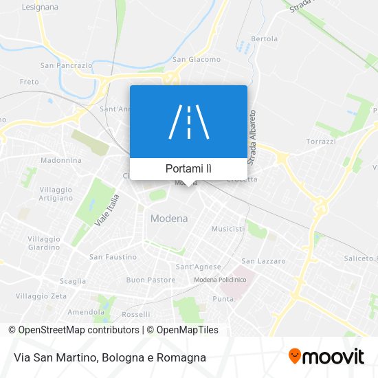 Mappa Via San Martino