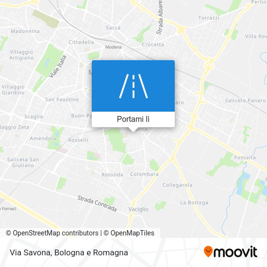 Mappa Via Savona
