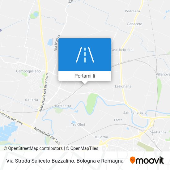 Mappa Via Strada Saliceto Buzzalino