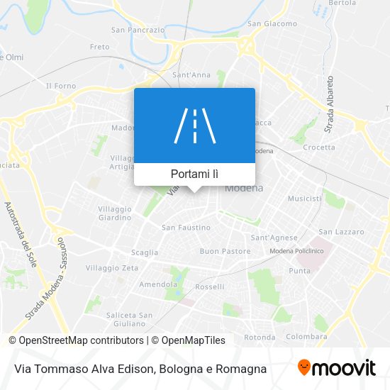 Mappa Via Tommaso Alva Edison