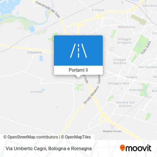 Mappa Via Umberto Cagni