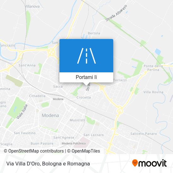 Mappa Via Villa D'Oro