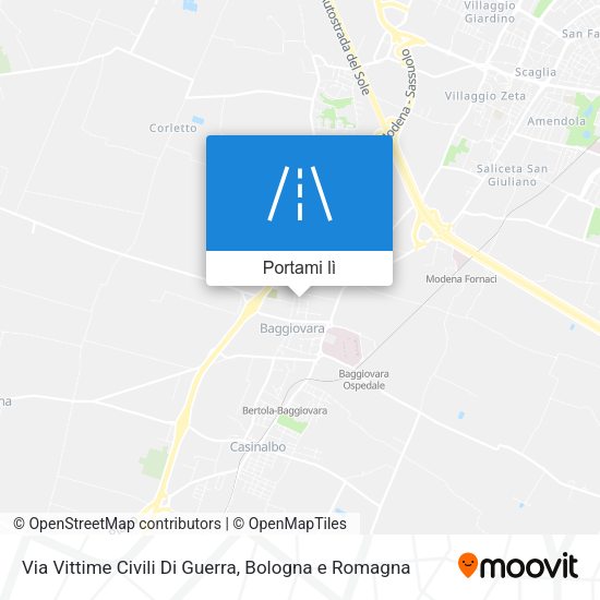 Mappa Via Vittime Civili Di Guerra