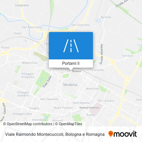 Mappa Viale Raimondo Montecuccoli