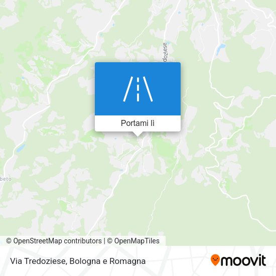 Mappa Via Tredoziese