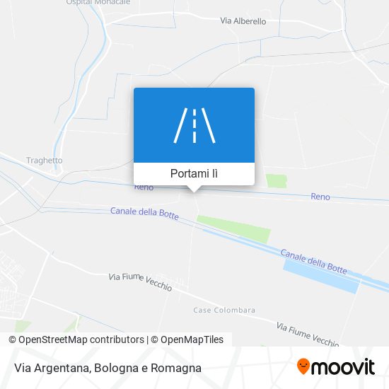 Mappa Via Argentana