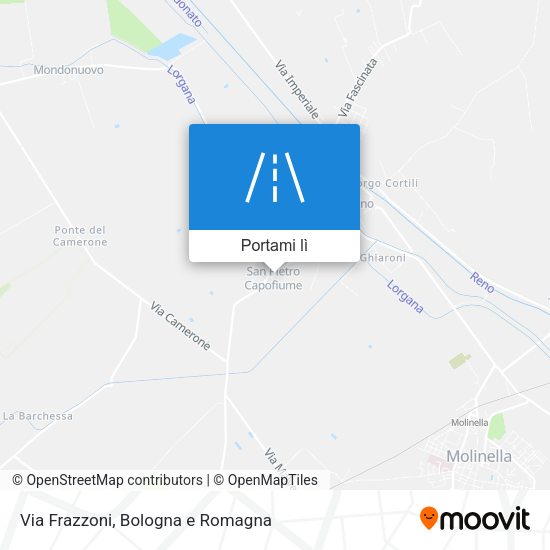 Mappa Via Frazzoni
