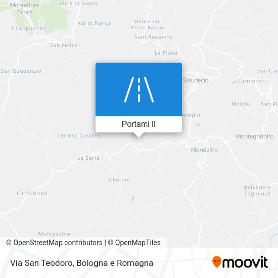 Mappa Via San Teodoro