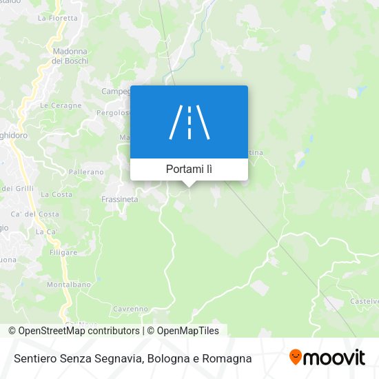 Mappa Sentiero Senza Segnavia