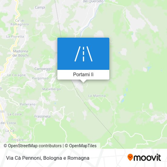 Mappa Via Cà Pennoni