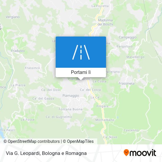 Mappa Via G. Leopardi