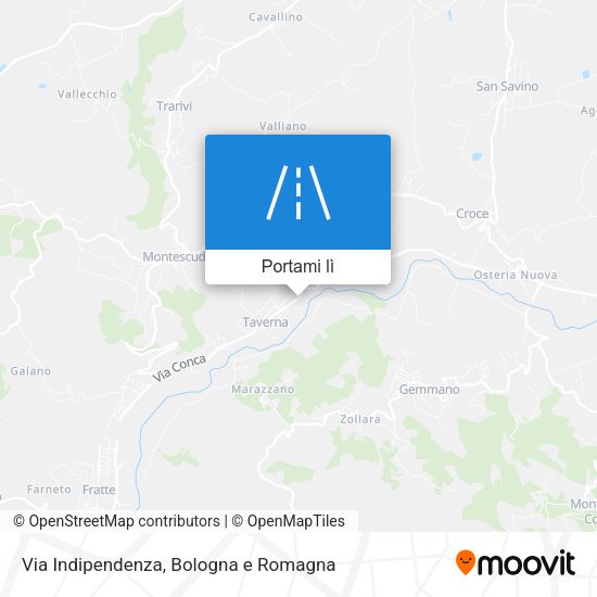 Mappa Via Indipendenza