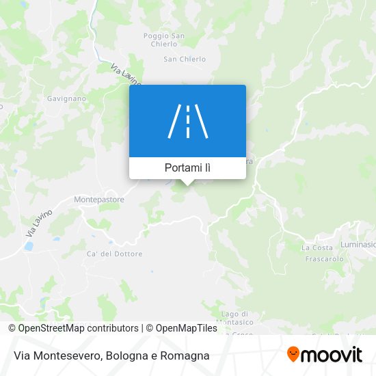 Mappa Via Montesevero