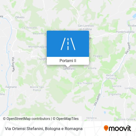 Mappa Via Ortensi Stefanini