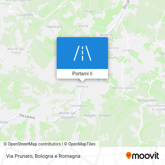 Mappa Via Prunaro