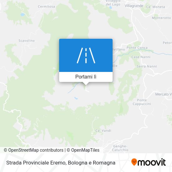 Mappa Strada Provinciale Eremo