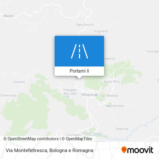 Mappa Via Montefeltresca