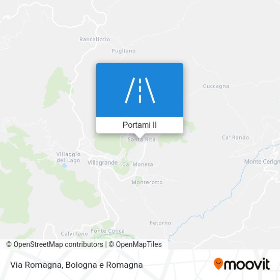 Mappa Via Romagna