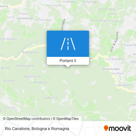 Mappa Rio Canalone
