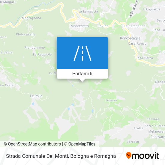 Mappa Strada Comunale Dei Monti