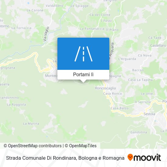 Mappa Strada Comunale Di Rondinara