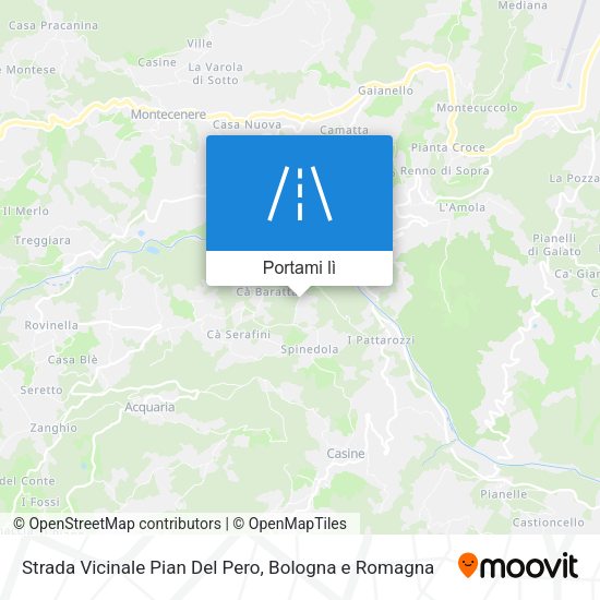 Mappa Strada Vicinale Pian Del Pero