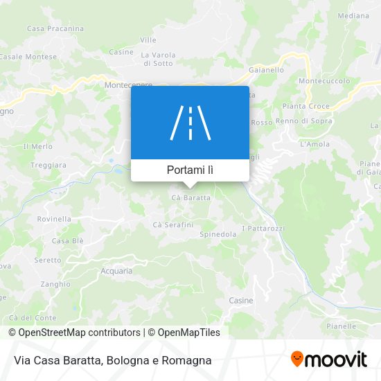 Mappa Via Casa Baratta