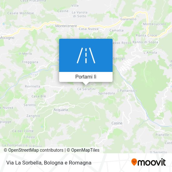 Mappa Via La Sorbella