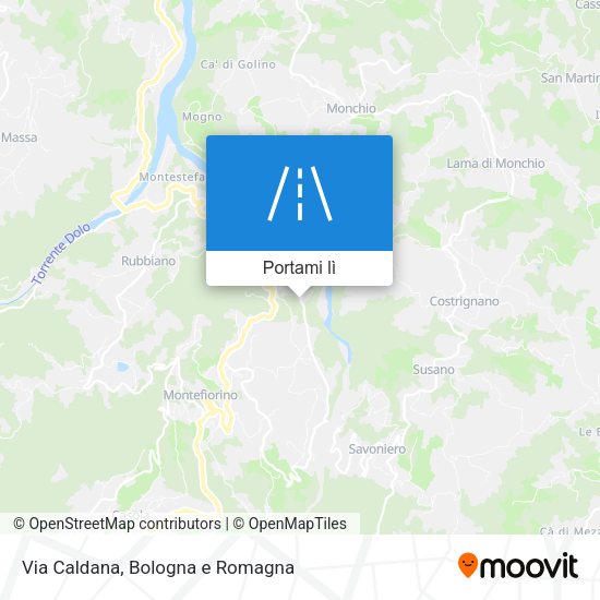 Mappa Via Caldana