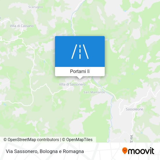 Mappa Via Sassonero
