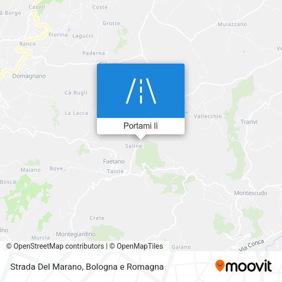 Mappa Strada Del Marano