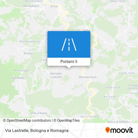 Mappa Via Lastrelle