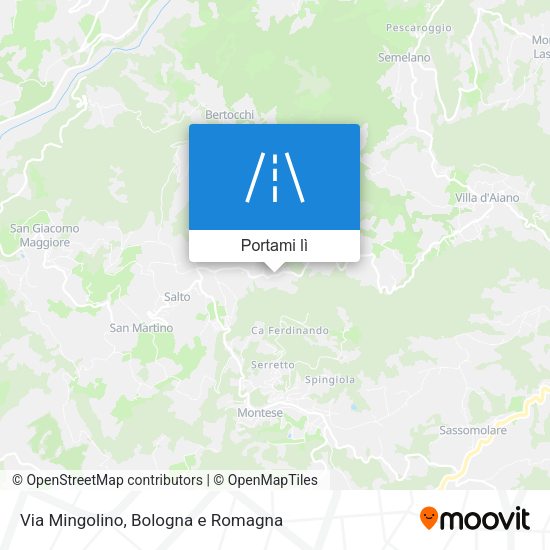 Mappa Via Mingolino