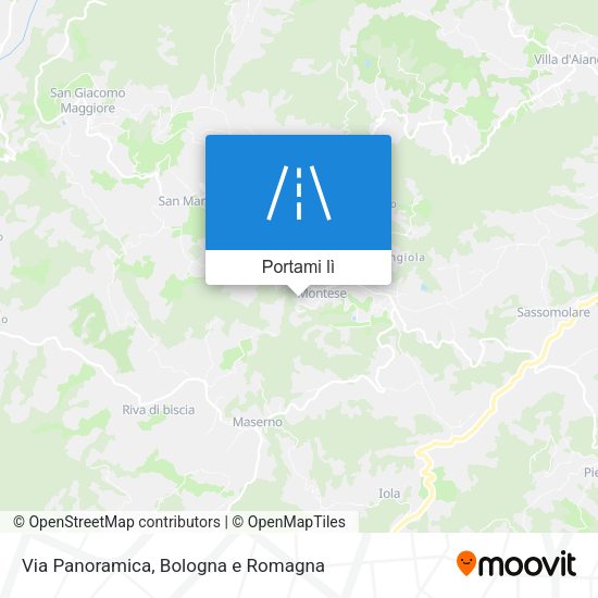 Mappa Via Panoramica