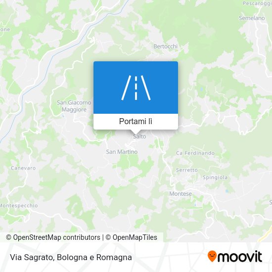 Mappa Via Sagrato
