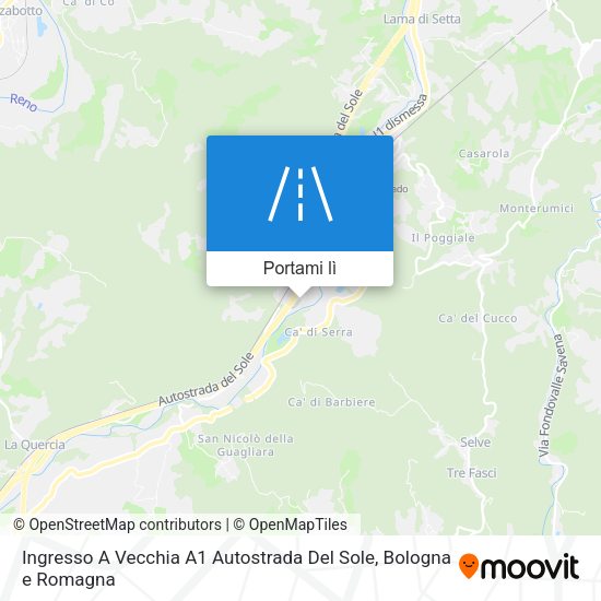 Mappa Ingresso A Vecchia A1 Autostrada Del Sole