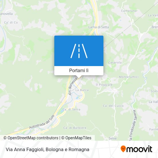 Mappa Via Anna Faggioli