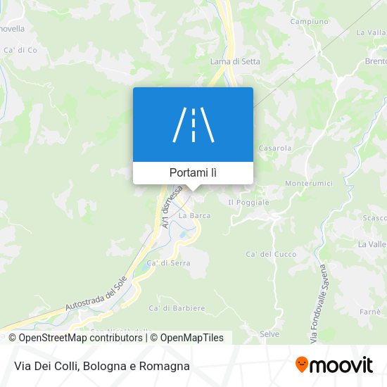 Mappa Via Dei Colli