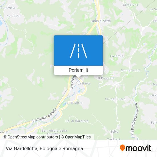 Mappa Via Gardelletta