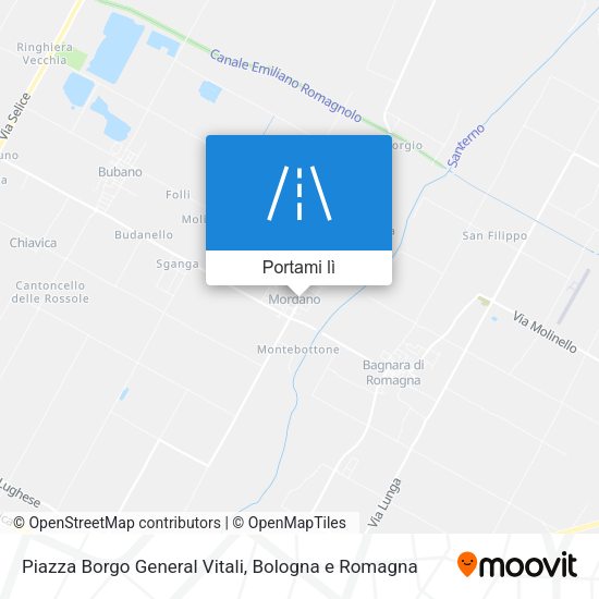 Mappa Piazza Borgo General Vitali