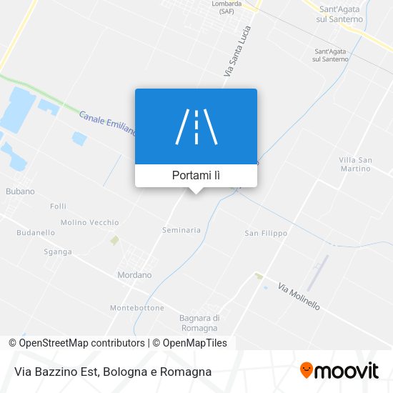 Mappa Via Bazzino Est
