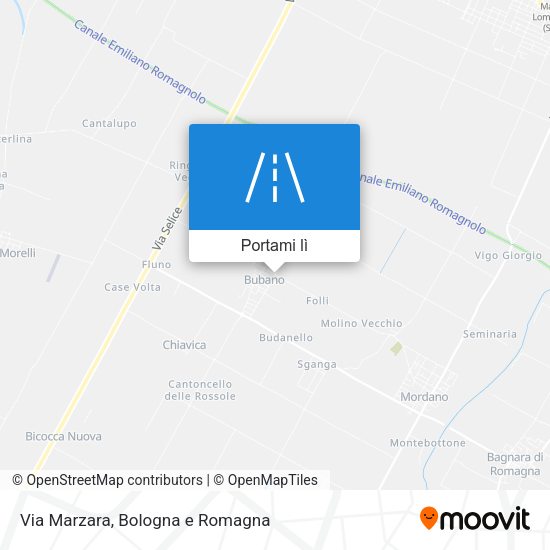 Mappa Via Marzara