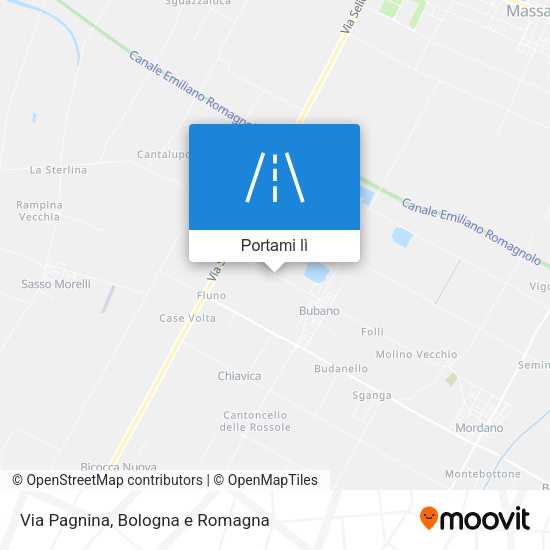 Mappa Via Pagnina