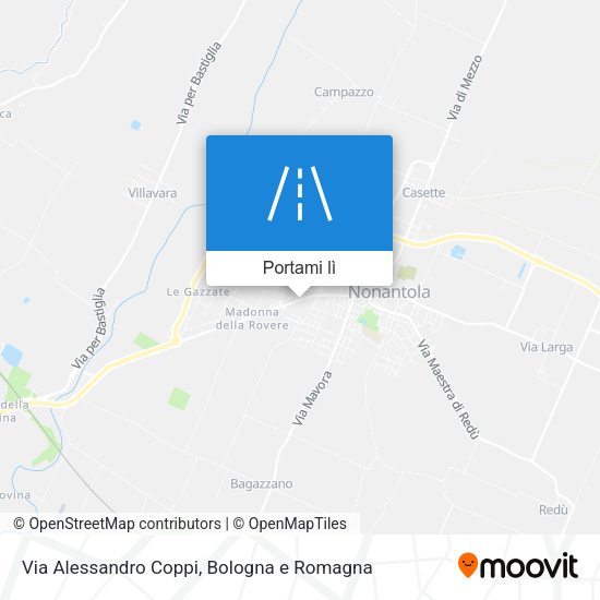 Mappa Via Alessandro Coppi