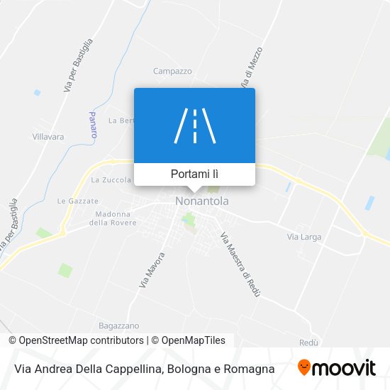 Mappa Via Andrea Della Cappellina