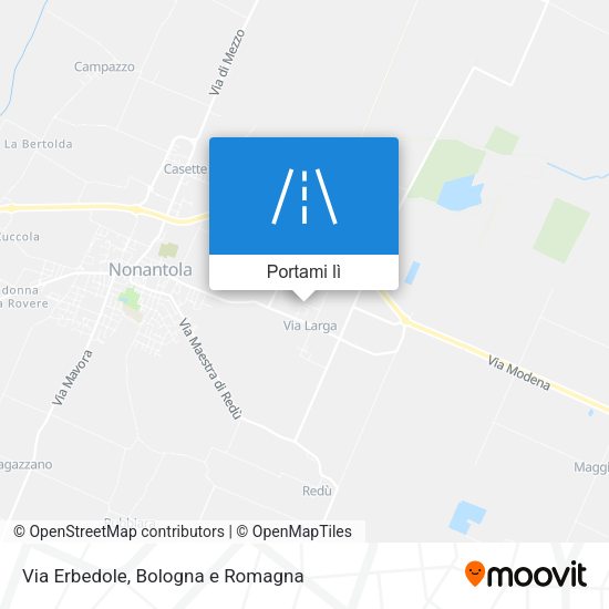 Mappa Via Erbedole