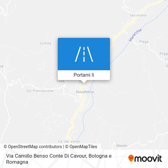Mappa Via Camillo Benso Conte Di Cavour