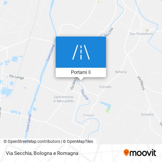 Mappa Via Secchia