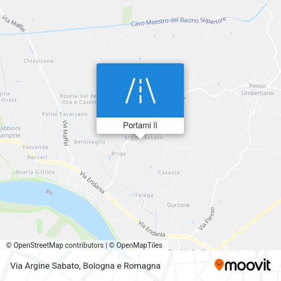 Mappa Via Argine Sabato